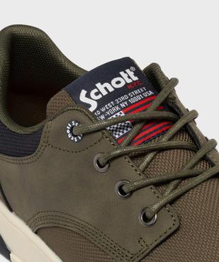 Baskets basses en toile texturé homme - Schott vue6 - SCHOTT - GEMO