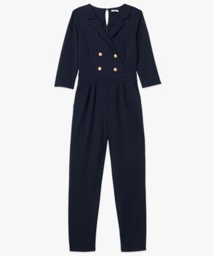 Combinaison pantalon femme avec haut croisé et boutons fantaisie vue4 - GEMO(FEMME PAP) - GEMO