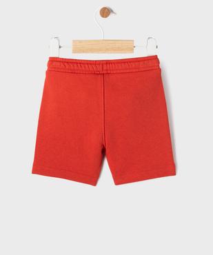 Short en maille bouclette imprimé Flash McQueen bébé garçon - Disney baby vue3 - CARS - GEMO