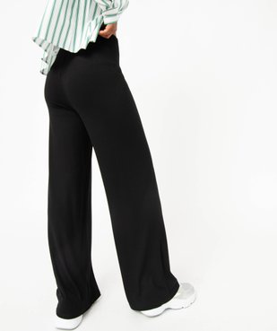 Pantalon large en maille côtelée femme vue3 - GEMO(FEMME PAP) - GEMO