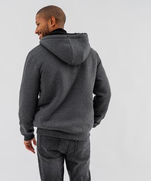 Sweat à capuche zippé avec doublure chaude homme vue3 - GEMO 4G HOMME - GEMO