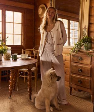 Veste d'intérieur sans manches femme - LuluCastagnette vue4 - LULUCASTAGNETTE - GEMO