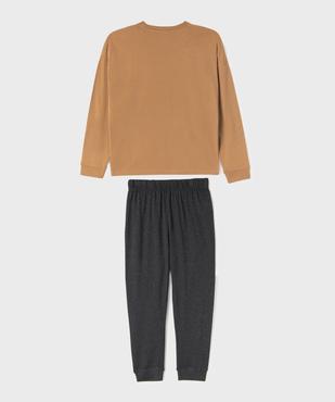Pyjama bicolore avec inscription garçon vue4 - GEMO 4G GARCON - GEMO