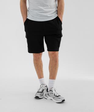 Bermuda en maille French Terry coupe cargo homme vue1 - GEMO 4G HOMME - GEMO