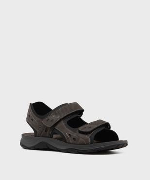 Sandales homme sport unies à scratch vue8 - G'FLEX - GEMO