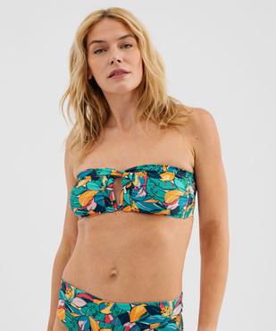 Haut de maillot de bain bandeau multiposition femme vue4 - GEMO (PLAGE) - GEMO