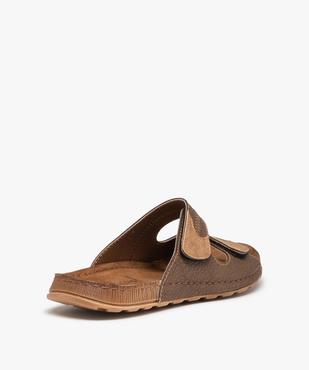 Mules homme à double bride ajustable scratch vue4 - GEMO (CASUAL) - GEMO