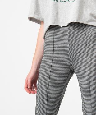 Legging femme à motif pied de poule vue2 - GEMO(FEMME PAP) - GEMO