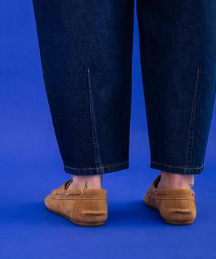 Jean barrel 100% coton femme vue5 - GEMO 4G FEMME - GEMO