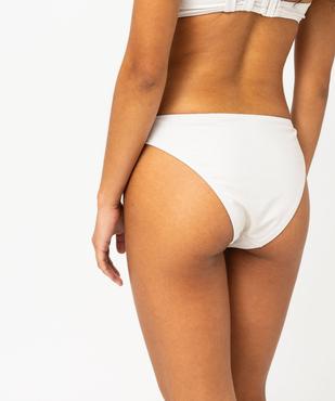Bas de maillot de bain pailleté forme culotte femme vue2 - GEMO 4G FEMME - GEMO
