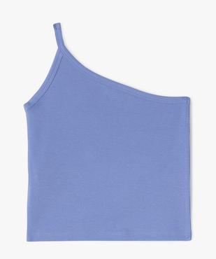 Débardeur asymétrique en maille côtelée fille vue4 - GEMO 4G FILLE - GEMO