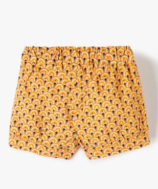 Short bébé fille à motifs fleuris vue3 - GEMO(BEBE DEBT) - GEMO