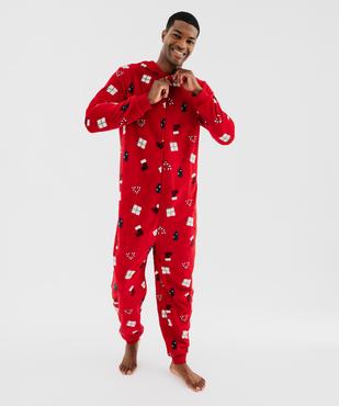 Combinaison pyjama polaire Noël homme vue2 - GEMO(HOMWR HOM) - GEMO