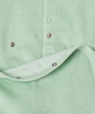 Pyjama en velours avec motif lapin bébé vue3 - GEMO(BB COUCHE) - GEMO