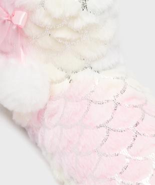 Chaussons boots avec motifs pailletés et pompons fille vue6 - GEMO 4G FILLE - GEMO