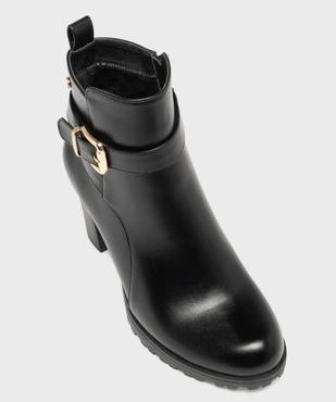 Bottines fourrées à talon haut avec bride cheville femme - Valentina Baldano vue11 - VALENTINA BALDA - GEMO