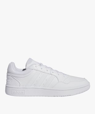 Baskets homme unies à lacets Hoops 3.0 - Adidas  vue1 - ADIDAS - GEMO