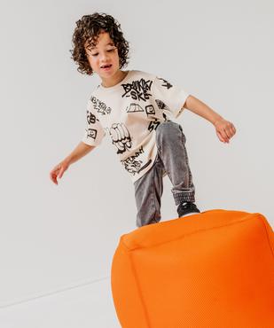 T-shirt imprimé à manches courtes garçon vue1 - GEMO (ENFANT) - GEMO