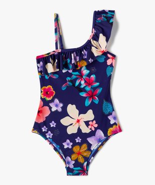Maillot de bain fille une pièce à motifs fleuris vue1 - GEMO (ENFANT) - GEMO