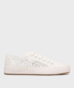 Tennis en toile transparente brodée femme - Follow Me vue1 - FOLLOW ME - GEMO