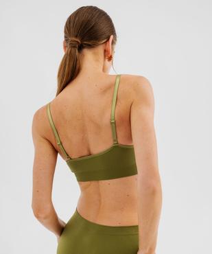 Brassière triangle sans armatures avec mousses amovibles vue2 - GEMO 4G FEMME - GEMO