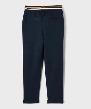 Pantalon de jogging en maille piquée extensible garçon - LuluCastagnette vue3 - LULUCASTAGNETTE - GEMO