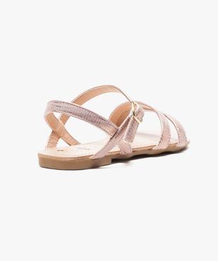 Sandales filles à brides fines brillantes vue4 - GEMO (ENFANT) - GEMO
