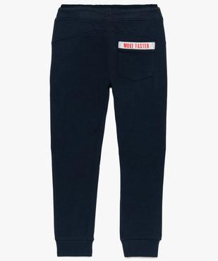 Pantalon de sport garçon bicolore en molleton doux vue3 - GEMO (ENFANT) - GEMO