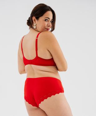 Shorty en microfibre et dentelle femme grande taille (lot de 2) vue2 - GEMO(HOMWR FEM) - GEMO