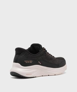 Baskets Slip-ins en toile effet matelassé femme - Skechers  vue4 - SKECHERS - GEMO