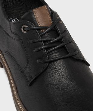 Derbies à lacets avec empiècements contrastants homme - Mario Baldano vue7 - MARIO BALDANO - GEMO