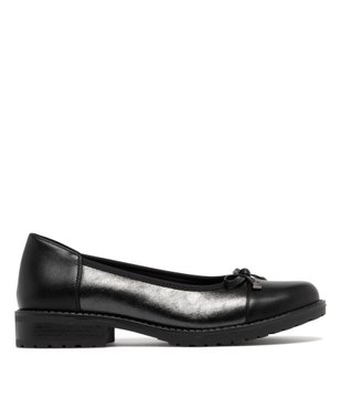 Ballerines femme confort détails scintillants avec noeud fantaisie vue2 - GEMO(URBAIN) - GEMO