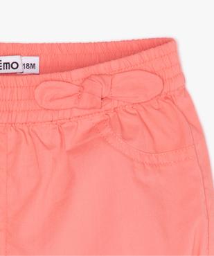 Short bébé fille bloomer à taille élastiquée vue2 - GEMO(BEBE DEBT) - GEMO