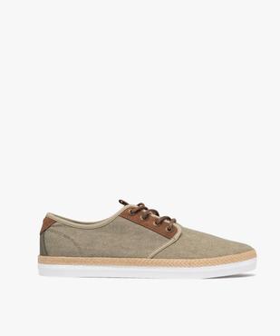 Baskets en toile avec semelle de corde homme vue2 - URBAN STEPS - GEMO