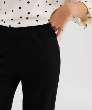 Pantalon large en maille ajourée femme vue2 - GEMO(FEMME PAP) - GEMO