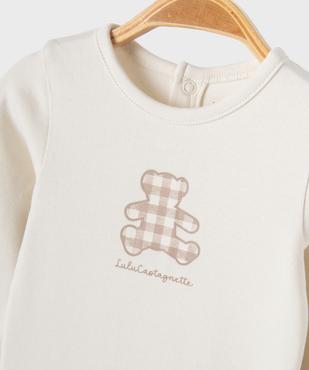 Ensemble bébé garçon : salopette en jean et body - LuluCastagnette vue5 - LULUCASTAGNETTE - GEMO