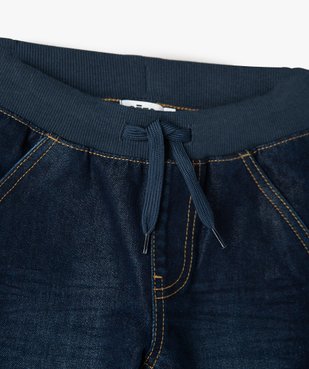Jean coupe Regular avec ceinture en bord-côte garçon vue3 - GEMO 4G GARCON - GEMO