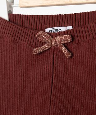 Pantalon en maille côtelée bébé fille vue3 - GEMO(BEBE DEBT) - GEMO