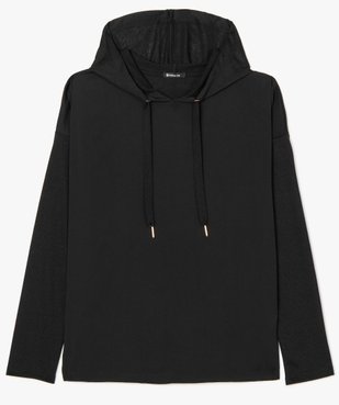 Sweat femme bimatière à capuche vue4 - FOLLOW ME - GEMO