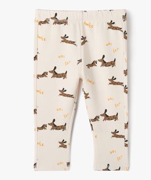 Legging en molleton imprimé bébé garçon vue1 - GEMO(BEBE DEBT) - GEMO