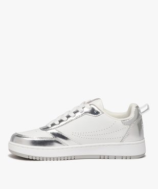 Baskets femme unie à détails colorés avec semelle épaisse - Fila vue3 - FILA - GEMO