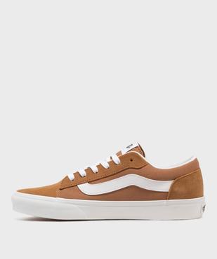 Baskets basses en cuir et textile homme - Vans vue3 - VANS - GEMO