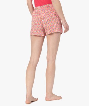 Short de pyjama femme imprimé vue3 - GEMO(HOMWR FEM) - GEMO