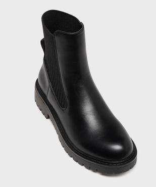 Boots femme à col chaussette avec semelle crantée  vue11 - 5 MILES - GEMO