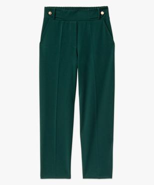 Pantalon 7/8ème à plis en maille fluide femme vue4 - GEMO(FEMME PAP) - GEMO