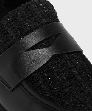 Mocassins avec dessus textile pailleté femme vue7 - FOLLOW ME - GEMO