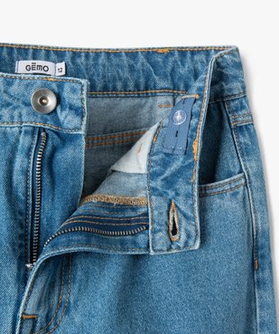 Jean fille large taille haute vue3 - GEMO (JUNIOR) - GEMO