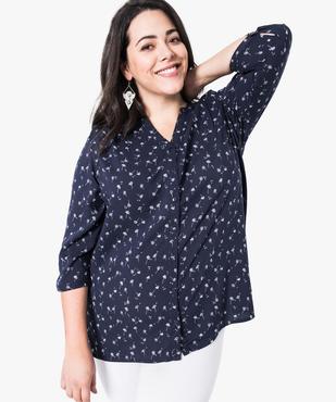 Tunique imprimée manches 3/4 vue1 - GEMO (G TAILLE) - GEMO