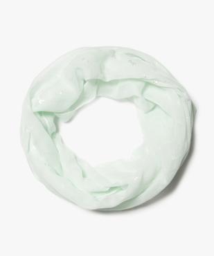 Foulard fille forme snood avec micro motifs licornes  vue1 - GEMO 4G FILLE - GEMO