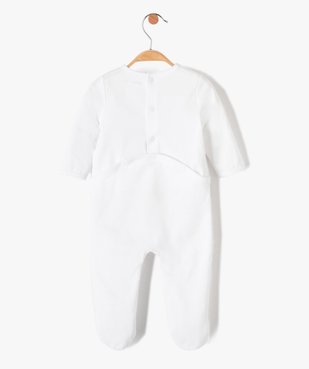 Pyjama bébé en jersey avec ouverture pont-dos vue3 - 1E PRIX BY GEMO - GEMO